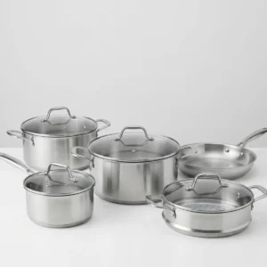 Home stainless steel cookware set (5 pieces)