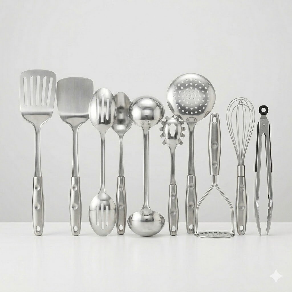 stainless steel utensil set (10 pieces) stainless steel utensil set (10 pieces)